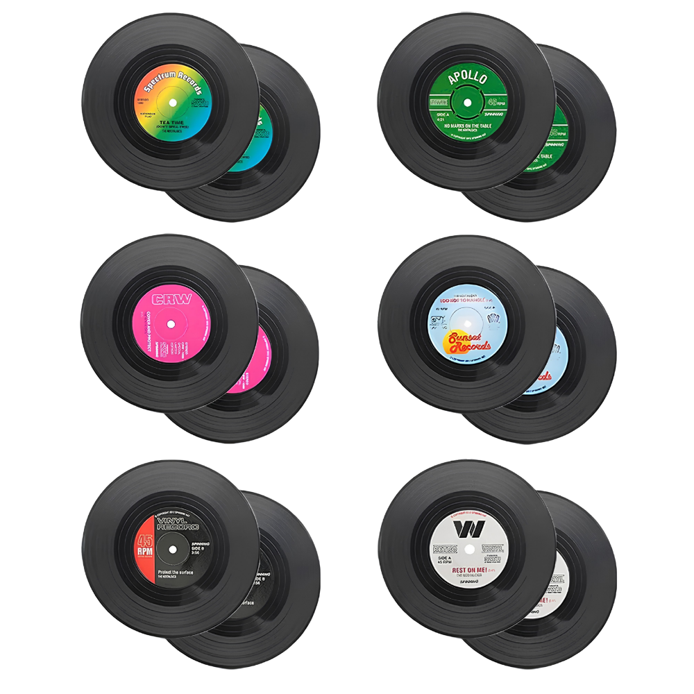 Vinyl Record Coasters