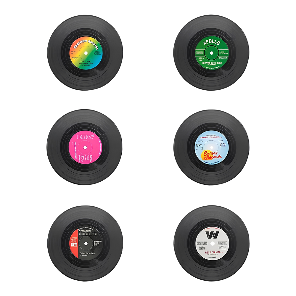 Vinyl Record Coasters