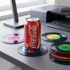 Vinyl Record Coasters