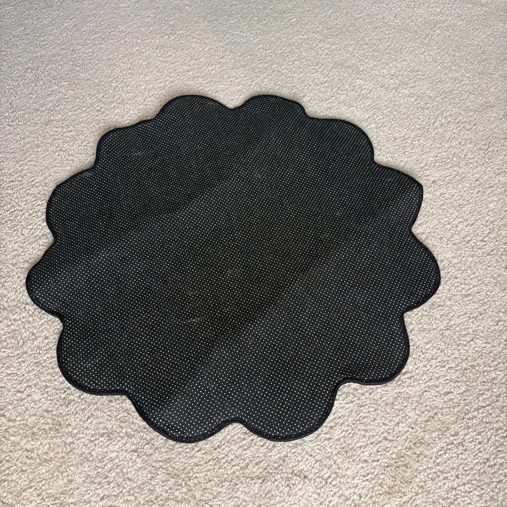 Brown Flower Rug