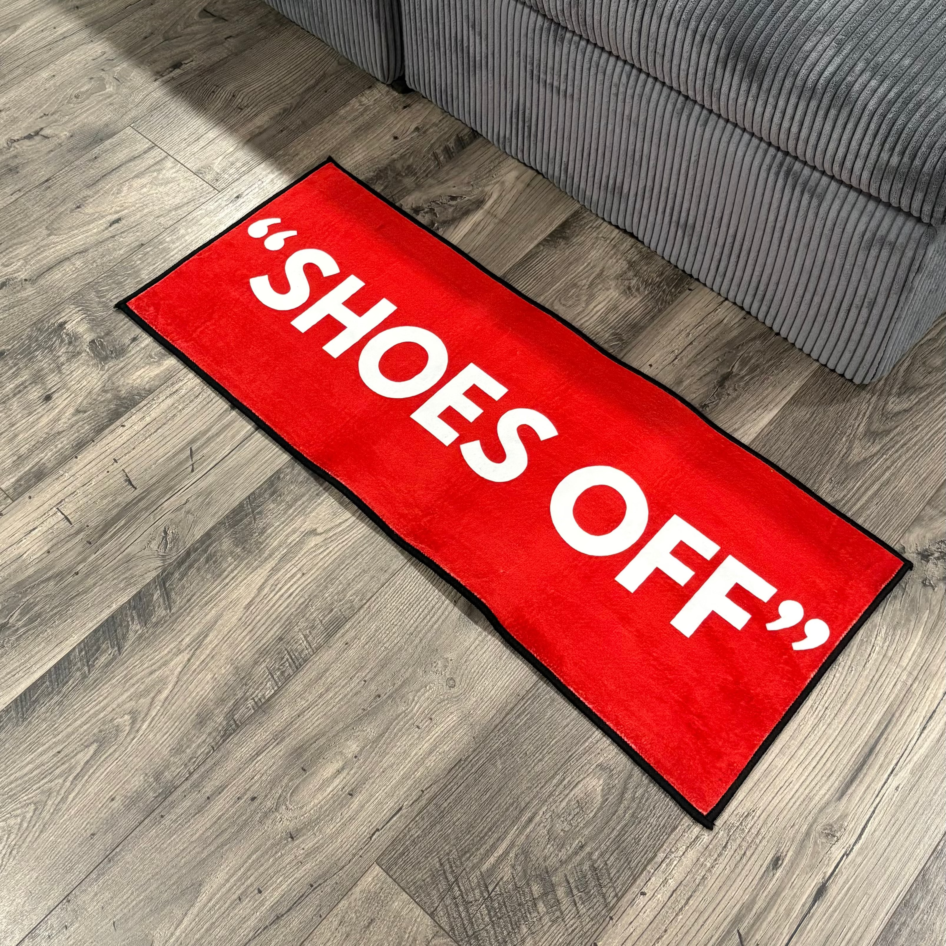 "Shoes Off" Rug
