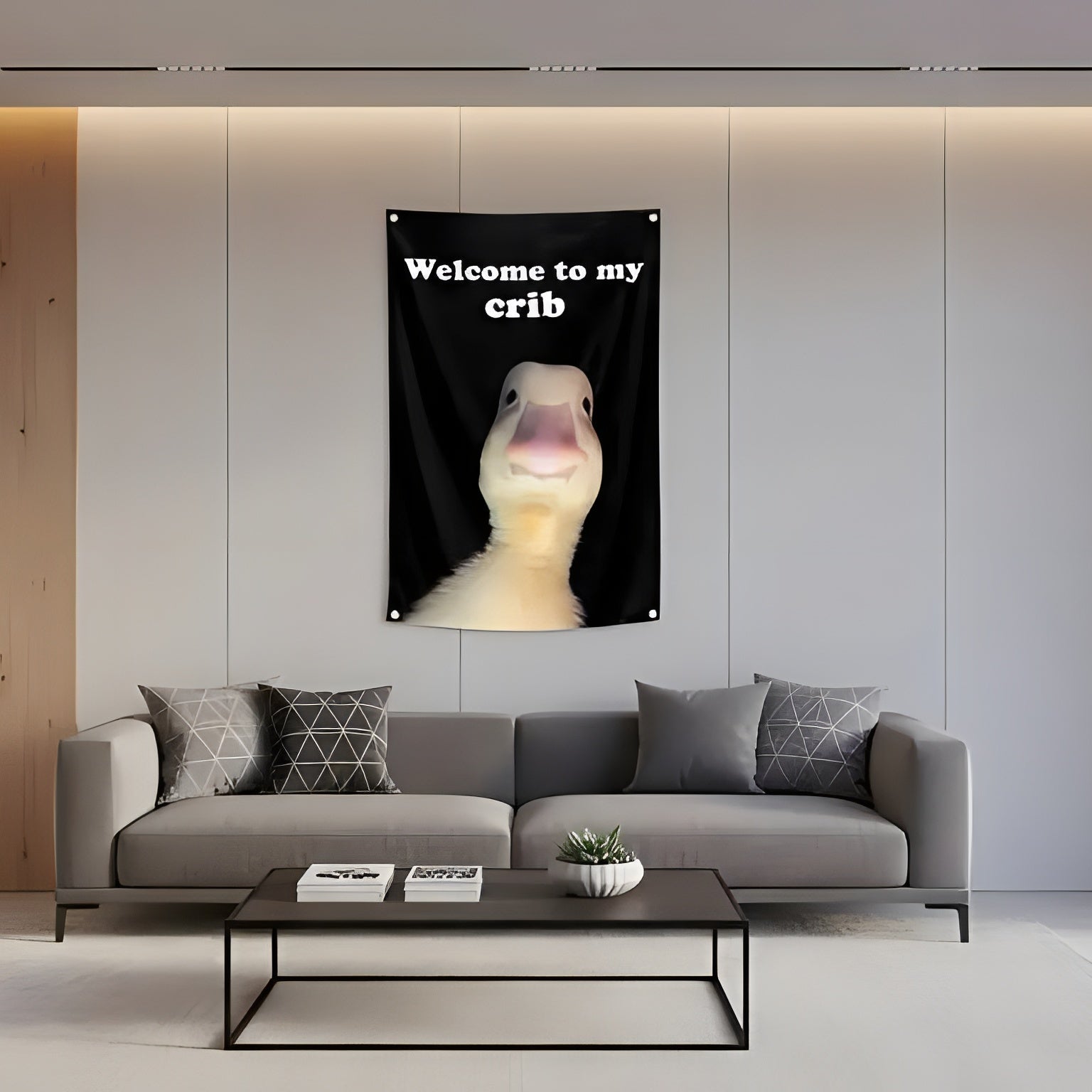 Welcome to My Crib Flag