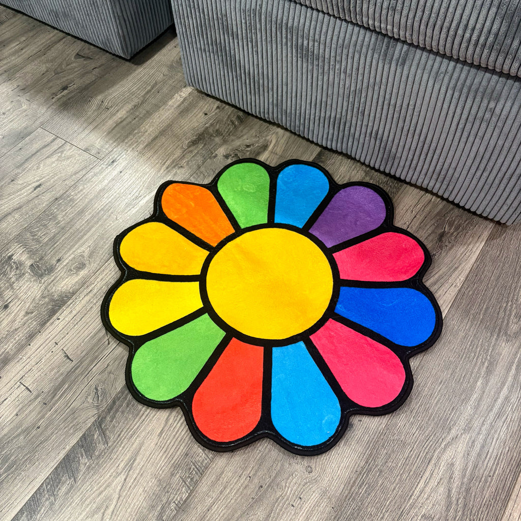Colorful Flower Rug